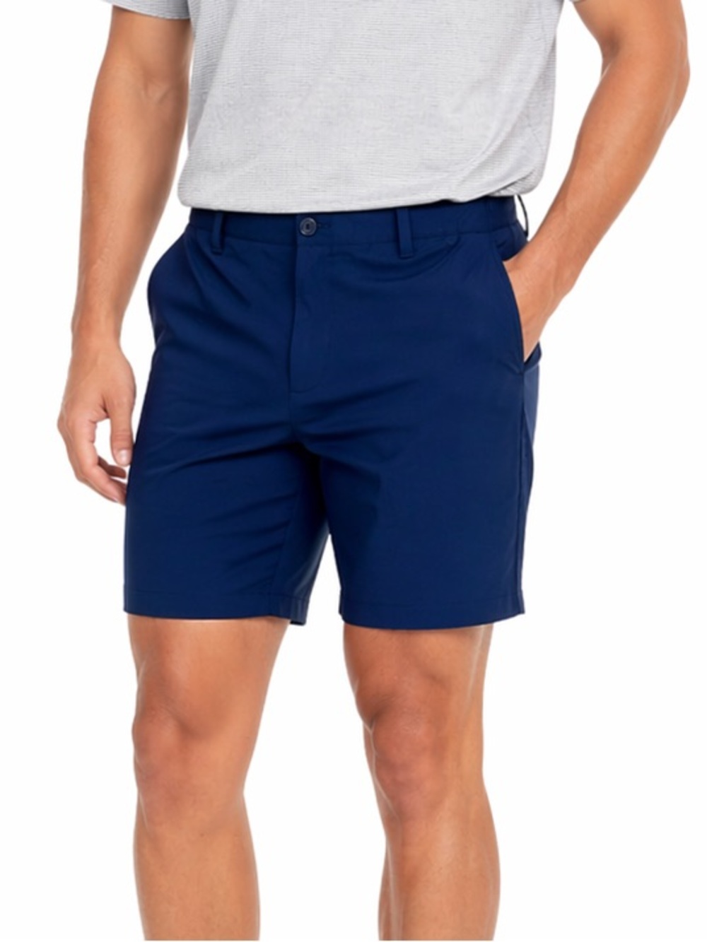 Under Armour Men's Golf Navy Flat Front Performance Stretch Chino Shorts 38